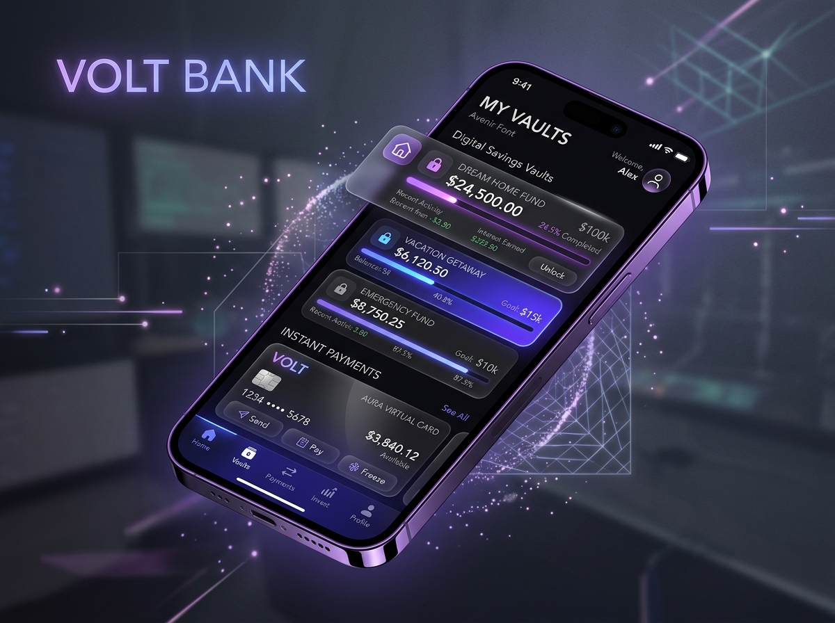 FluxVault Mobile App Safe-Mode Interface Preview
